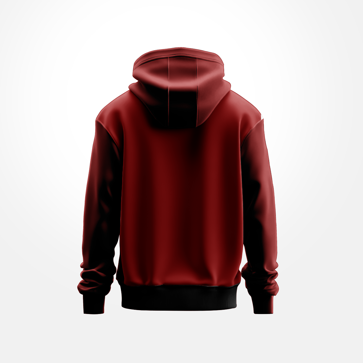 Ja Ache Kopale Dekha Jabe Sokale Maroon Color Graphic Printed Hoodie - Image 2